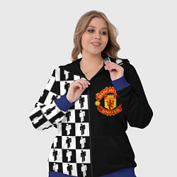 Женский 3D-костюм Манчестер Юнайтед текстура люди, цвет: 3D-синий — фото 2