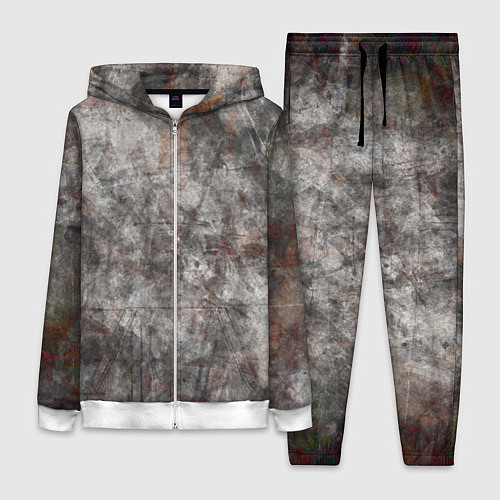 Женский костюм Абстракция - gray stone / 3D-Белый – фото 1