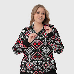 Женский 3D-костюм Славянский орнамент обережный, цвет: 3D-черный — фото 2