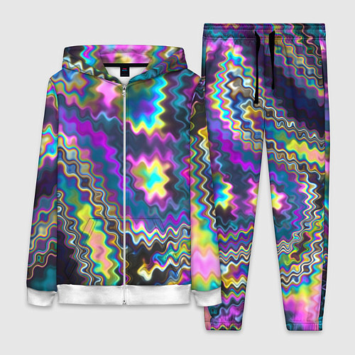 Женский костюм Абстракция переливы / 3D-Белый – фото 1