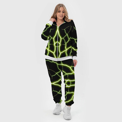 Женский костюм Color green black / 3D-Белый – фото 4