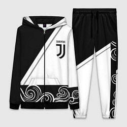 Женский 3D-костюм Ювентус геометрия полосы текстура, цвет: 3D-черный