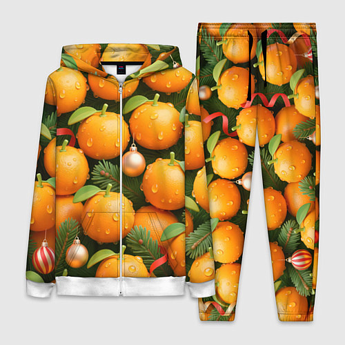 Женский костюм Мандариновое настроение / 3D-Белый – фото 1