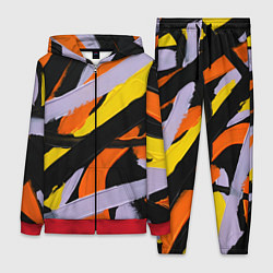 Женский костюм Полоски краски абстракция