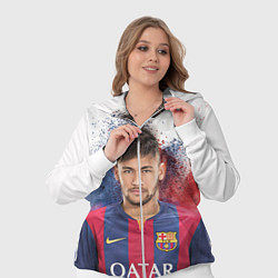 Женский 3D-костюм Neymar FCB, цвет: 3D-белый — фото 2