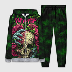 Женский 3D-костюм BFMV: Roses Skull, цвет: 3D-меланж
