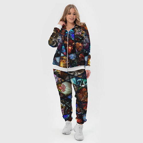 Женский костюм Dota 2: All Pick / 3D-Белый – фото 4