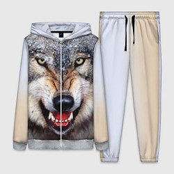 Женский 3D-костюм Взгляд волка, цвет: 3D-меланж