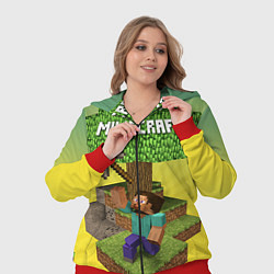 Женский 3D-костюм Minecraft Tree, цвет: 3D-красный — фото 2