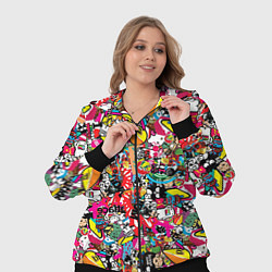 Женский 3D-костюм Стикербомбинг, цвет: 3D-черный — фото 2