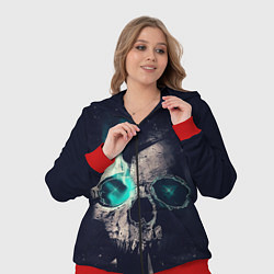 Женский 3D-костюм Skull eyes, цвет: 3D-красный — фото 2