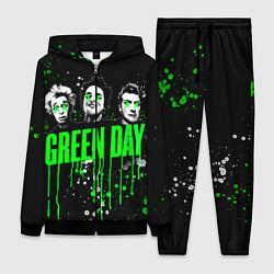 Женский 3D-костюм Green Day: Acid Colour цвета 3D-черный — фото 1