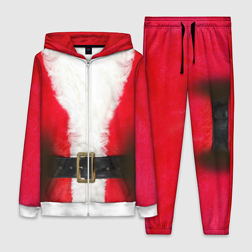 Женский костюм Дед мороз / 3D-Белый – фото 1