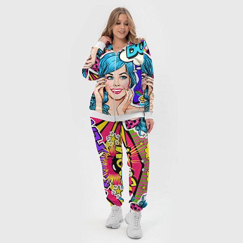 Женский костюм Pop art / 3D-Белый – фото 4