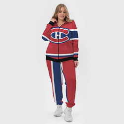 Женский 3D-костюм Montreal Canadiens, цвет: 3D-черный — фото 2