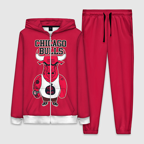 Женский костюм Chicago bulls / 3D-Белый – фото 1