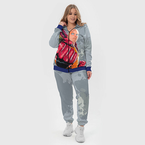 Женский костюм One Punch Man Fist / 3D-Синий – фото 4
