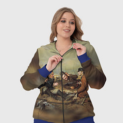 Женский 3D-костюм Русские охотники, цвет: 3D-синий — фото 2