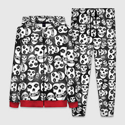 Женский 3D-костюм Misfits Pattern, цвет: 3D-красный