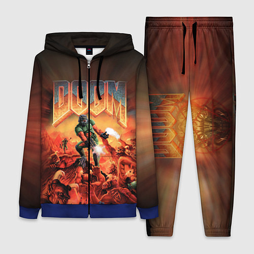 Женский костюм DOOM: 1993 / 3D-Синий – фото 1