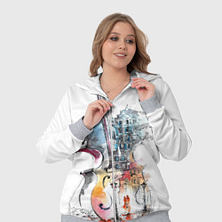 Женский 3D-костюм Скрипка, цвет: 3D-меланж — фото 2