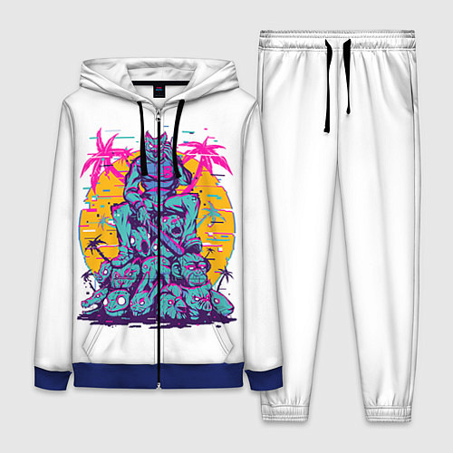 Женский костюм Hotline Miami: Throne / 3D-Синий – фото 1