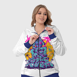 Женский 3D-костюм Hotline Miami: Throne, цвет: 3D-синий — фото 2