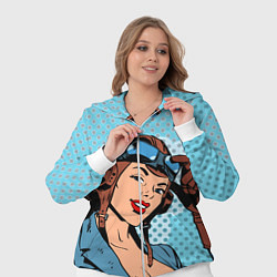 Женский 3D-костюм ВВС, цвет: 3D-белый — фото 2