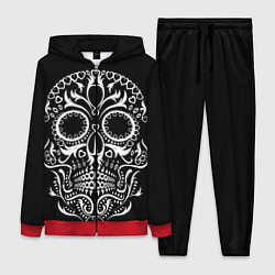 Женский костюм Мексиканский череп на черном