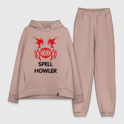 Женский костюм оверсайз Dark Elf Mage - Spell Howler, цвет: пыльно-розовый