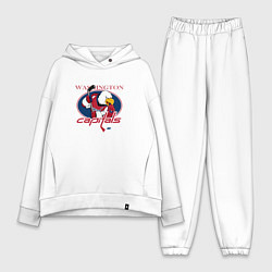 Женский костюм оверсайз Washington Capitals Hockey, цвет: белый