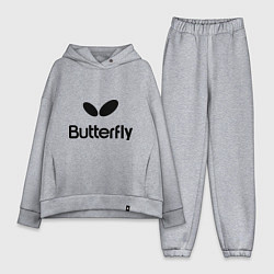 Женский костюм оверсайз Butterfly Logo