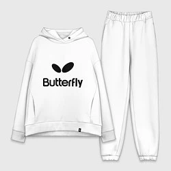 Женский костюм оверсайз Butterfly Logo