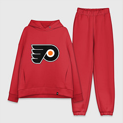 Женский костюм оверсайз Philadelphia Flyers, цвет: красный