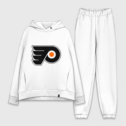 Женский костюм оверсайз Philadelphia Flyers, цвет: белый