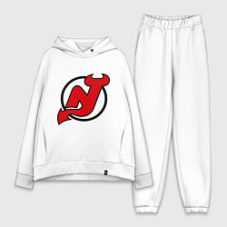 Женский костюм оверсайз New Jersey Devils, цвет: белый