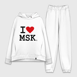 Женский костюм оверсайз I love MSK