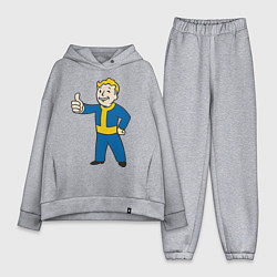 Женский костюм оверсайз Fallout Boy, цвет: меланж