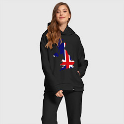 Женский костюм оверсайз Великобритания (Great Britain), цвет: черный — фото 2
