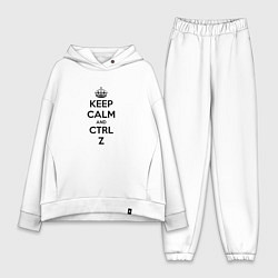 Женский костюм оверсайз Keep Calm & Ctrl + Z