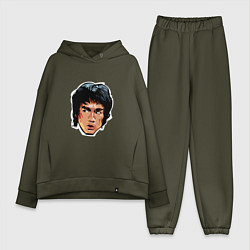 Женский костюм оверсайз Bruce Lee Art, цвет: хаки