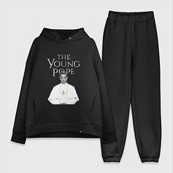 Женский костюм оверсайз The Young Pope, цвет: черный