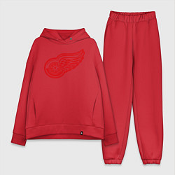 Женский костюм оверсайз Detroit Red Wings: Pavel Datsyuk, цвет: красный