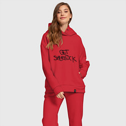 Женский костюм оверсайз Get sherlock, цвет: красный — фото 2