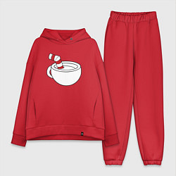 Женский костюм оверсайз Red Cuphead, цвет: красный