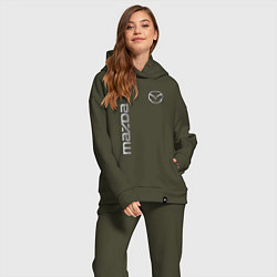 Женский костюм оверсайз Mazda Style, цвет: хаки — фото 2