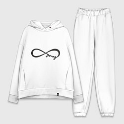 Женский костюм оверсайз Вечно молодой, цвет: белый