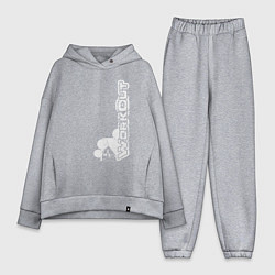 Женский костюм оверсайз WorkOut W3, цвет: меланж