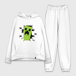 Женский костюм оверсайз Crash Minecraft, цвет: белый
