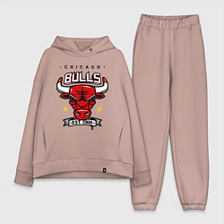 Женский костюм оверсайз Chicago Bulls est. 1966, цвет: пыльно-розовый